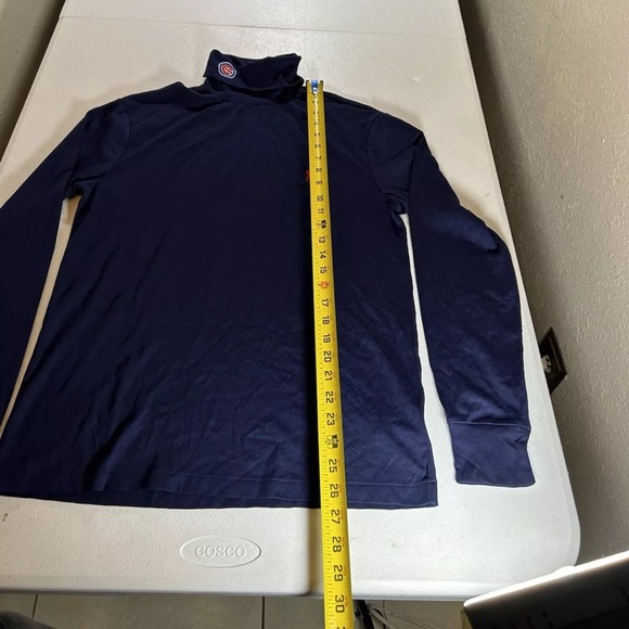 polo ralph lauren Chicago Cubs Shirt Blue Turtleneck Embroidered MLB Baseball S - Picture 3 of 12